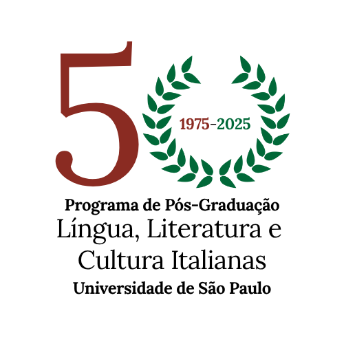 "Logo dos 50 anos do Programa de Pós-Graduação em Língua, Literatura e Cultura Italianas"